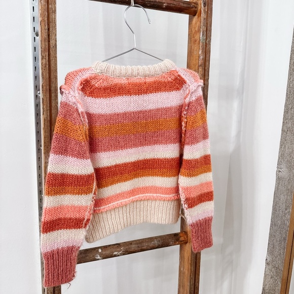 NWT 🍊 Vignette Toddler ‘Donna Sweater’ in Coral Stripe - Size 18-24m - Picture 4 of 7